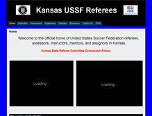 Tablet Screenshot of kansasreferee.org